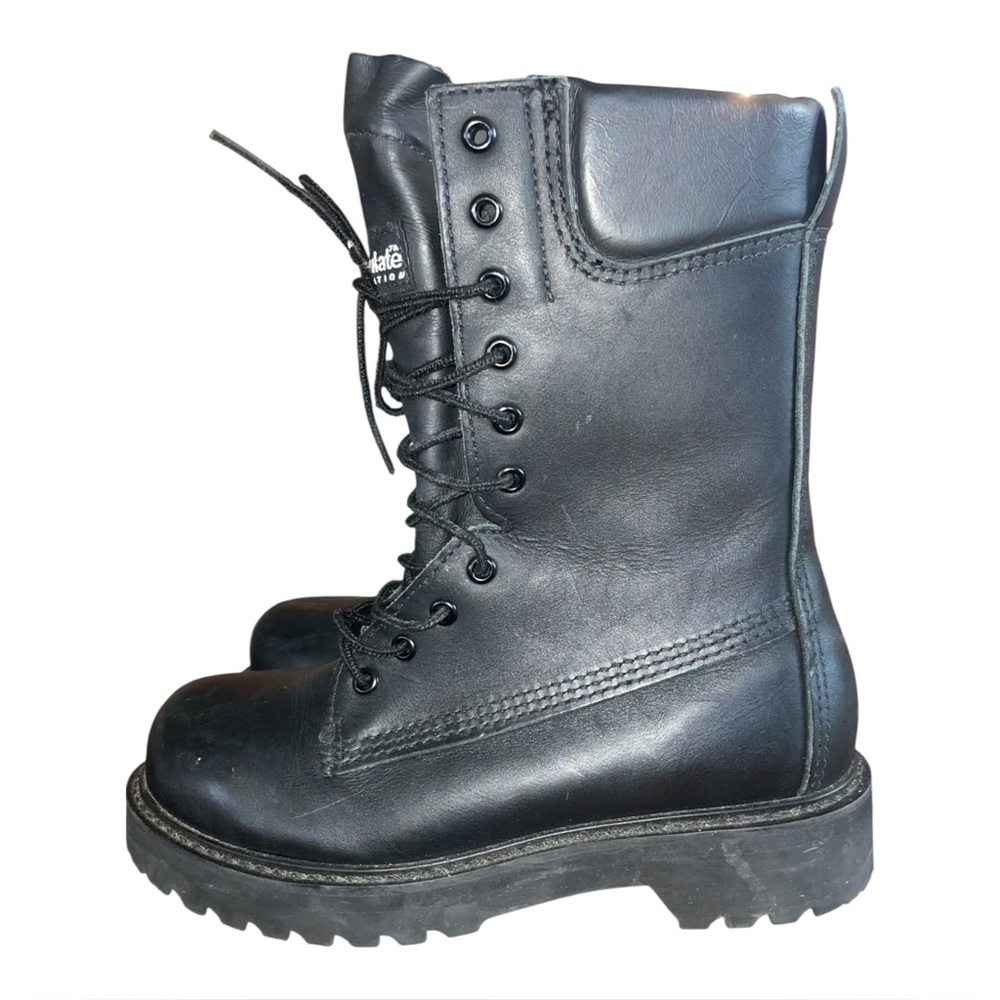 STC  Gore-Tex Men's 1949 Gore-Tex Military Working Boots Black Leather Size 7.5E